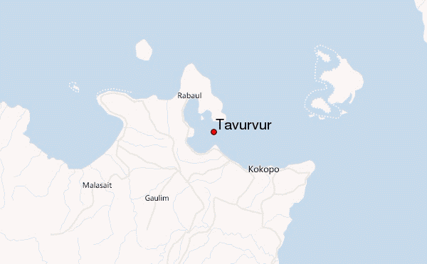 Tavurvur Location Map