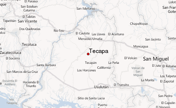 Tecapa Location Map
