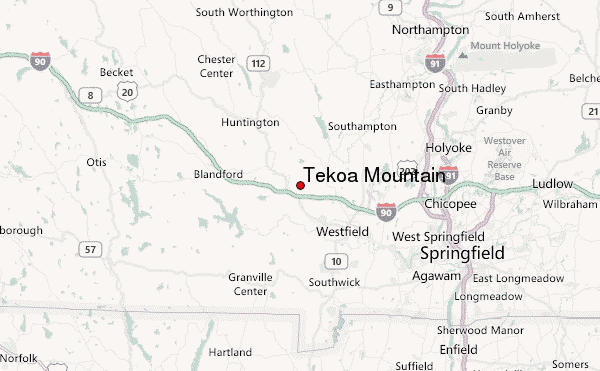 Tekoa Mountain Location Map