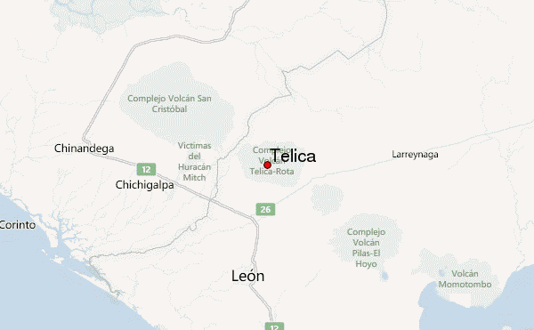 Telica Location Map