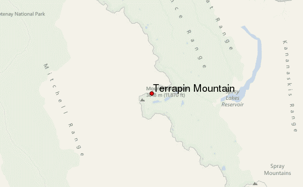 Terrapin Mountain Location Map