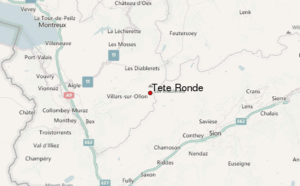Tête Ronde Location Map