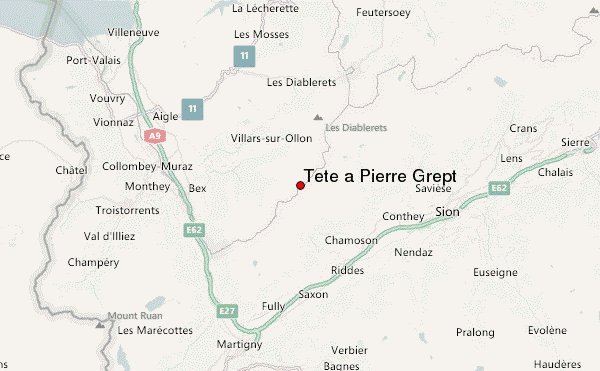 Tête à Pierre Grept Location Map