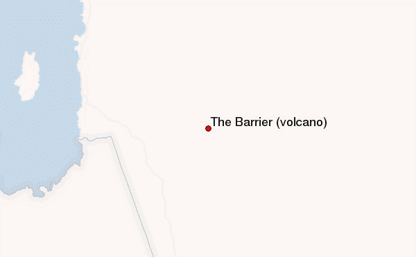 The Barrier (volcano) Location Map