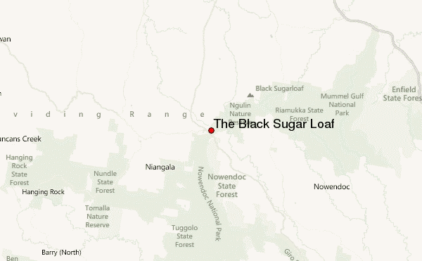 The Black Sugar Loaf Location Map