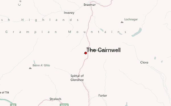 The Cairnwell Location Map