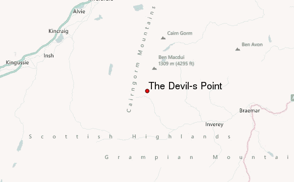 The Devil's Point Location Map