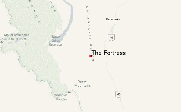 The Fortress Location Map