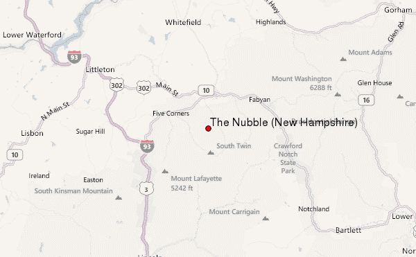The Nubble (New Hampshire) Location Map