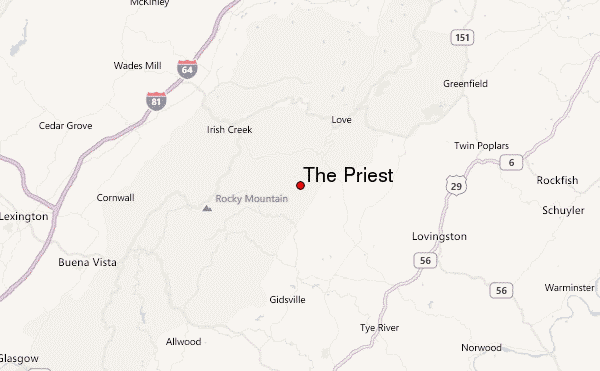 The Priest Location Map
