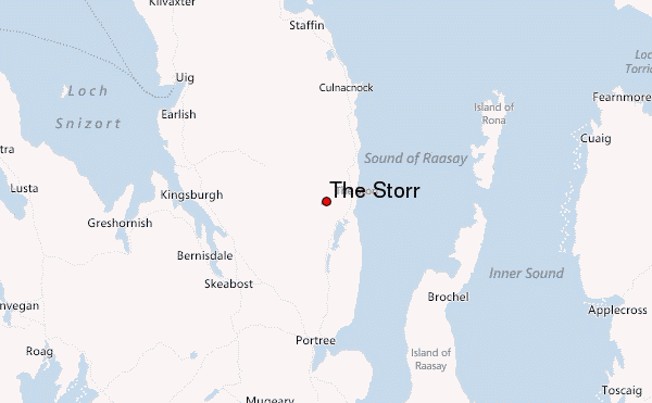 The Storr Location Map
