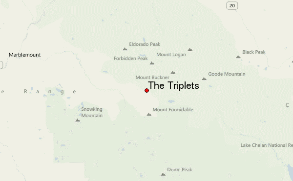 The Triplets Location Map