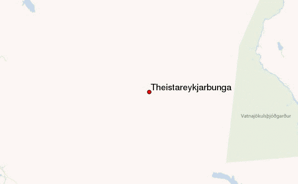 Theistareykjarbunga Location Map
