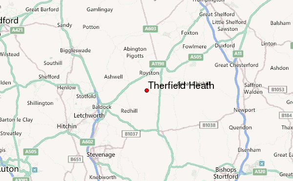 Therfield Heath Location Map