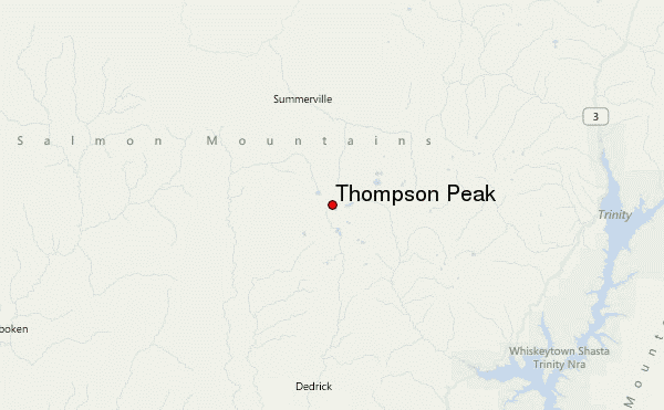 Thompson Peak Location Map