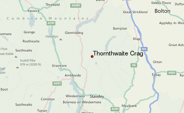 Thornthwaite Crag Location Map
