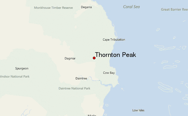 Thornton Peak Location Map