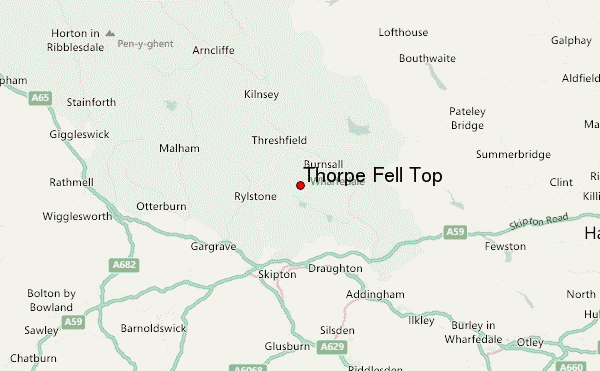 Thorpe Fell Top Location Map
