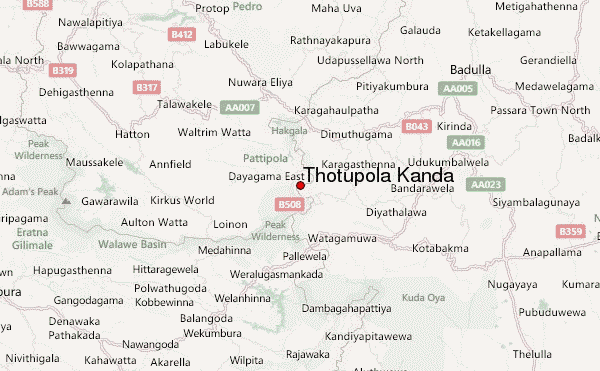 Thotupola Kanda Location Map