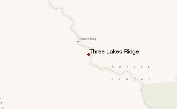 Three Lakes Ridge Location Map