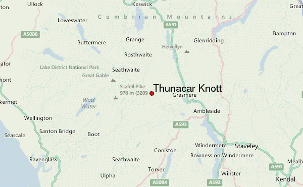 Thunacar Knott Location Map