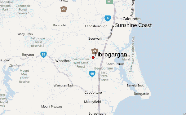 Tibrogargan Location Map