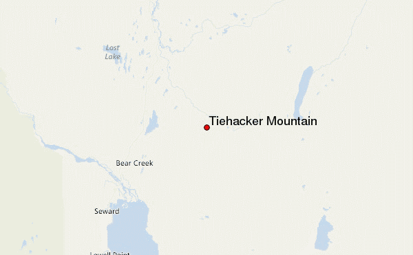 Tiehacker Mountain Location Map