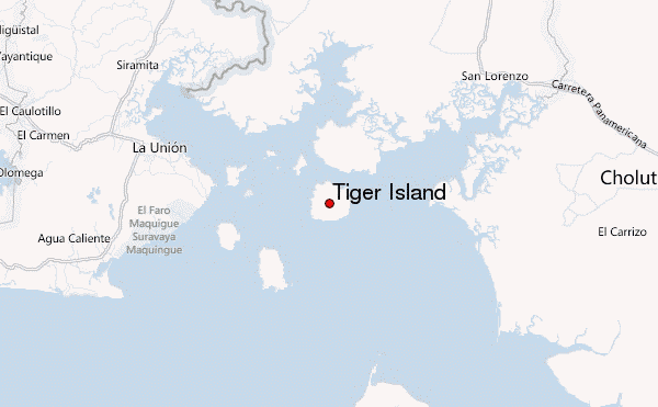 Tiger Island Location Map