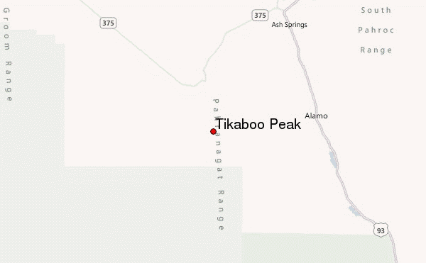 Tikaboo Peak Location Map