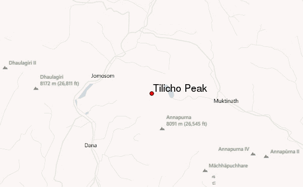 Tilicho Peak Location Map