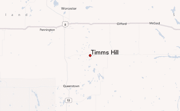 Timms Hill Location Map