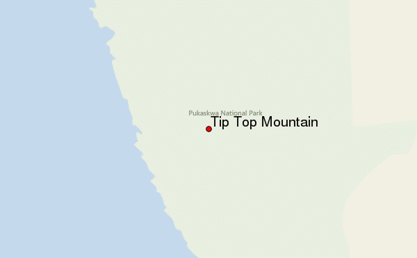 Tip Top Mountain Location Map