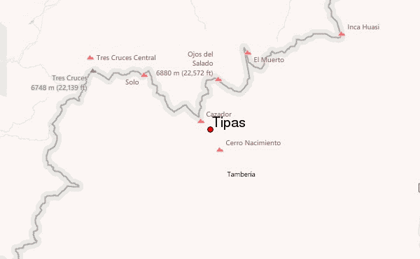 Tipas Location Map