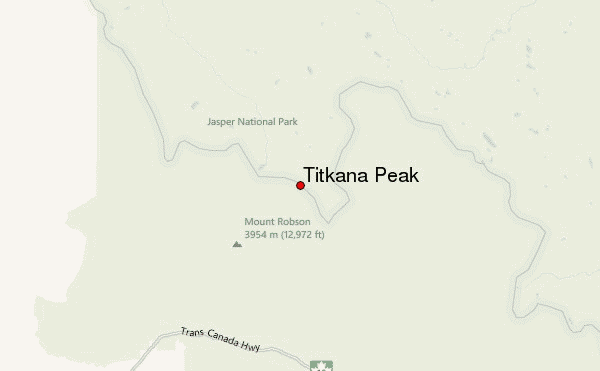 Titkana Peak Location Map