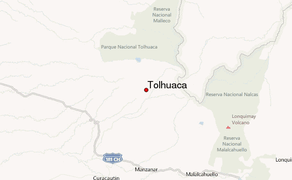 Tolhuaca Location Map