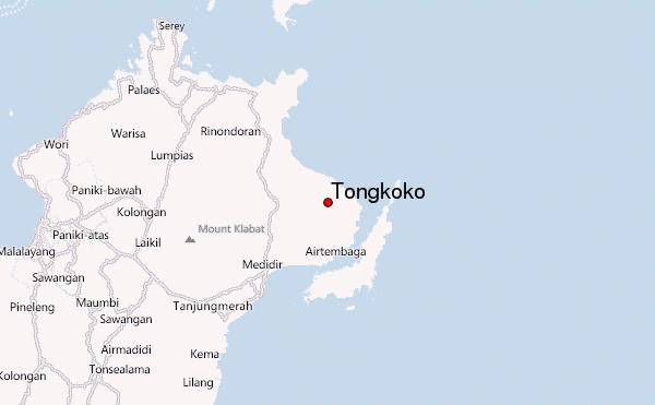 Tongkoko Location Map