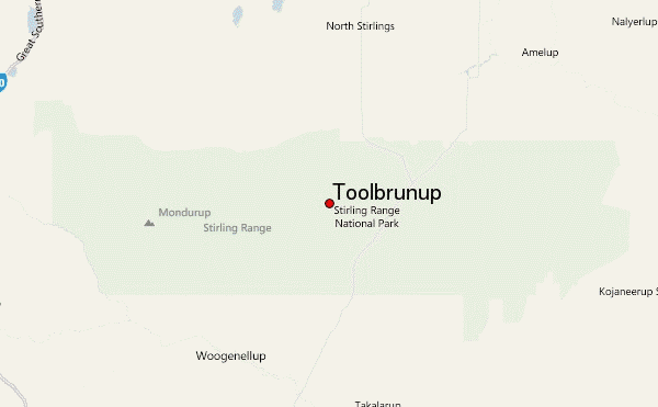 Toolbrunup Location Map