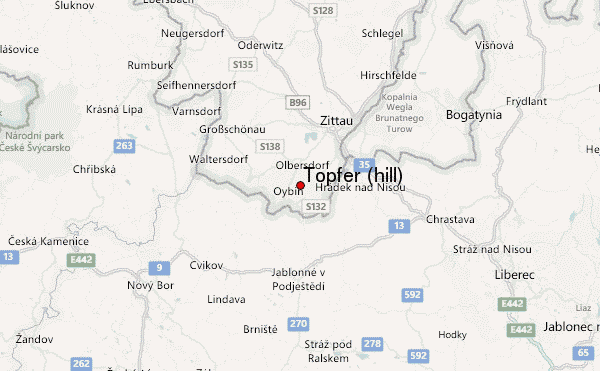 Töpfer (hill) Location Map