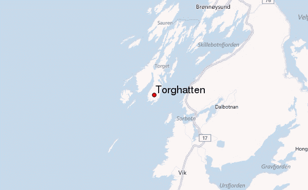 Torghatten Location Map