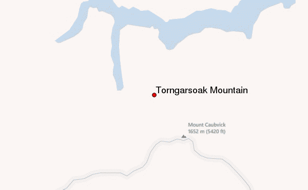 Torngarsoak Mountain Location Map