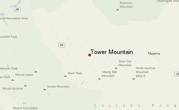 Tower Mountain Location Map