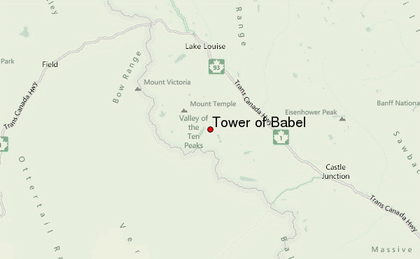 Tower of Babel Location Map