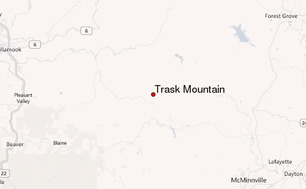 Trask Mountain Location Map