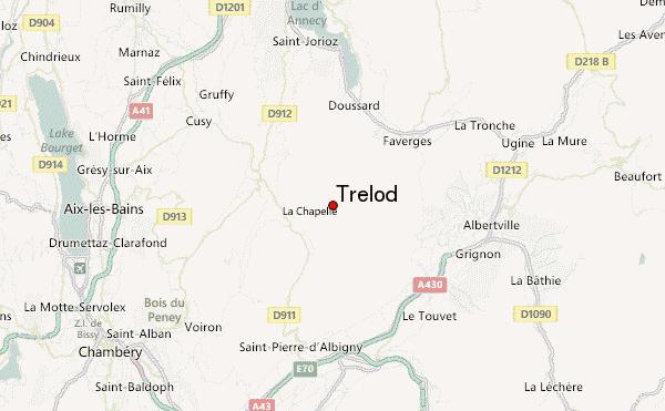 Trélod Location Map