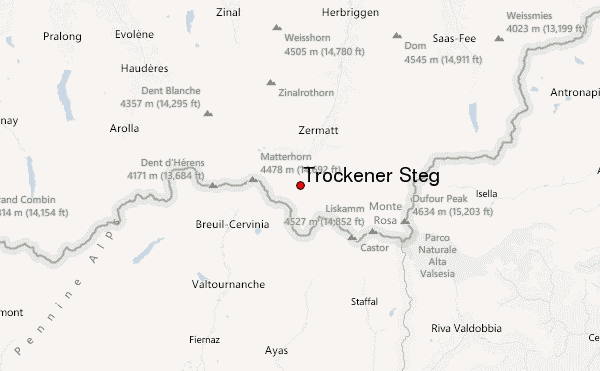 Trockener Steg Location Map