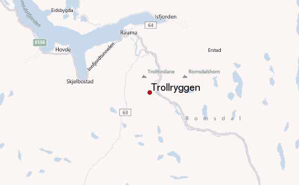 Trollryggen Location Map