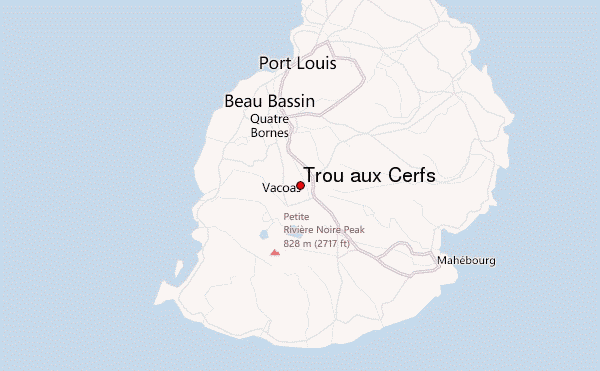 Trou aux Cerfs Location Map