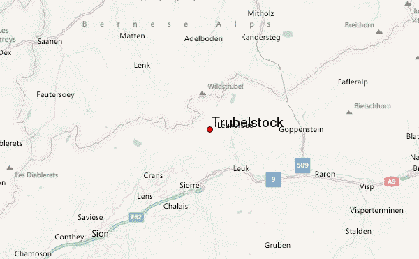 Trubelstock Location Map