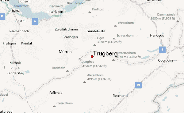 Trugberg Location Map