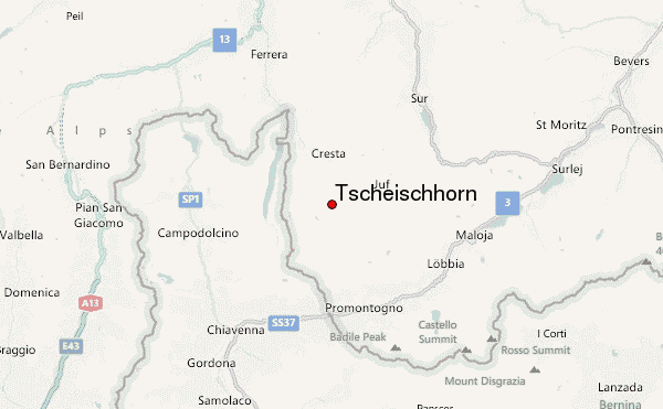 Tscheischhorn Location Map